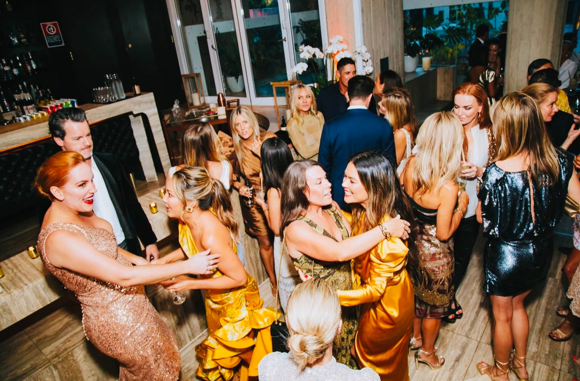 Celebrating a milestone birthday in our Golden Hour Dress especially created for the occasion