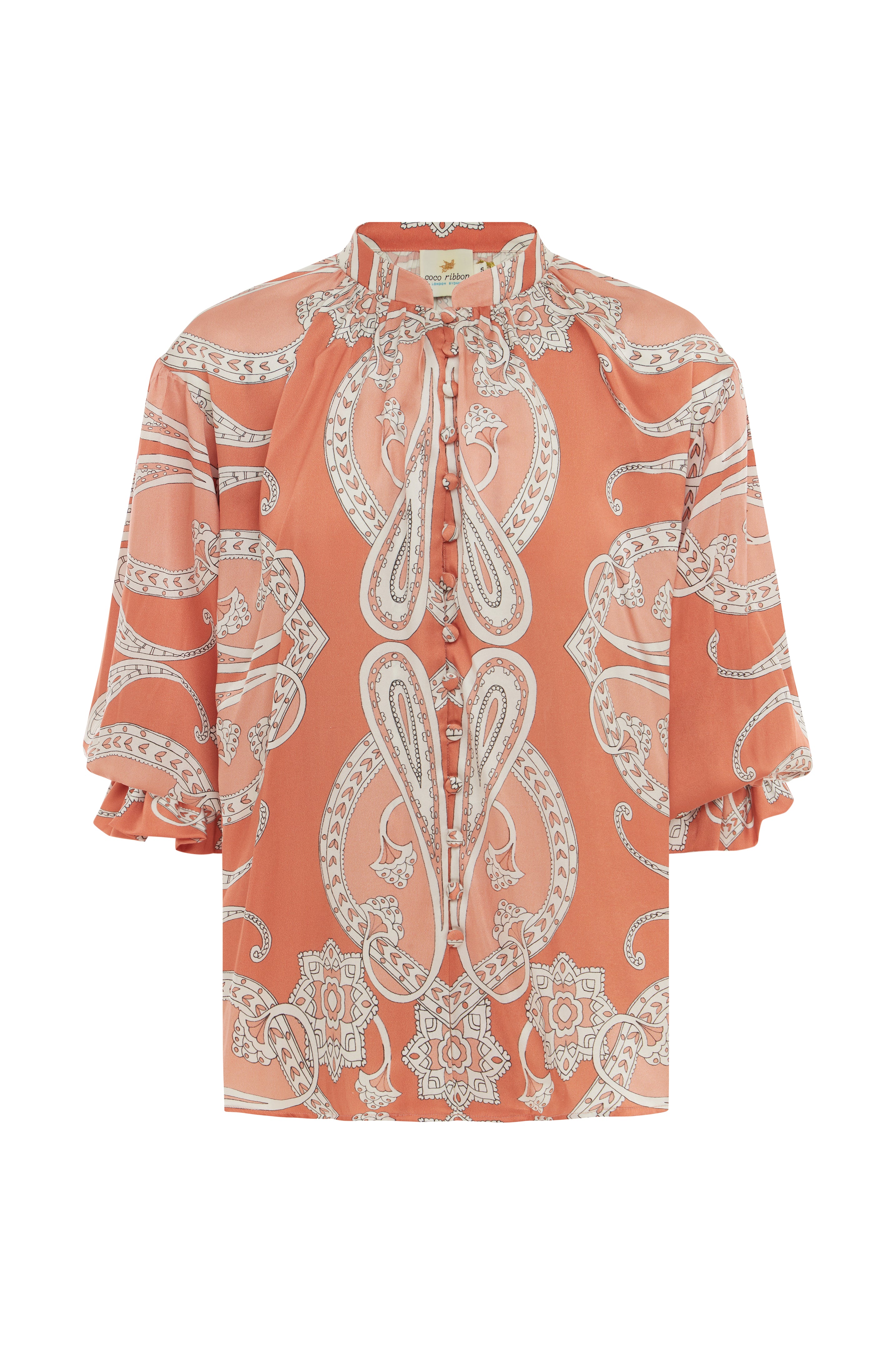 Amalfi Blouse in Caramel Paisley