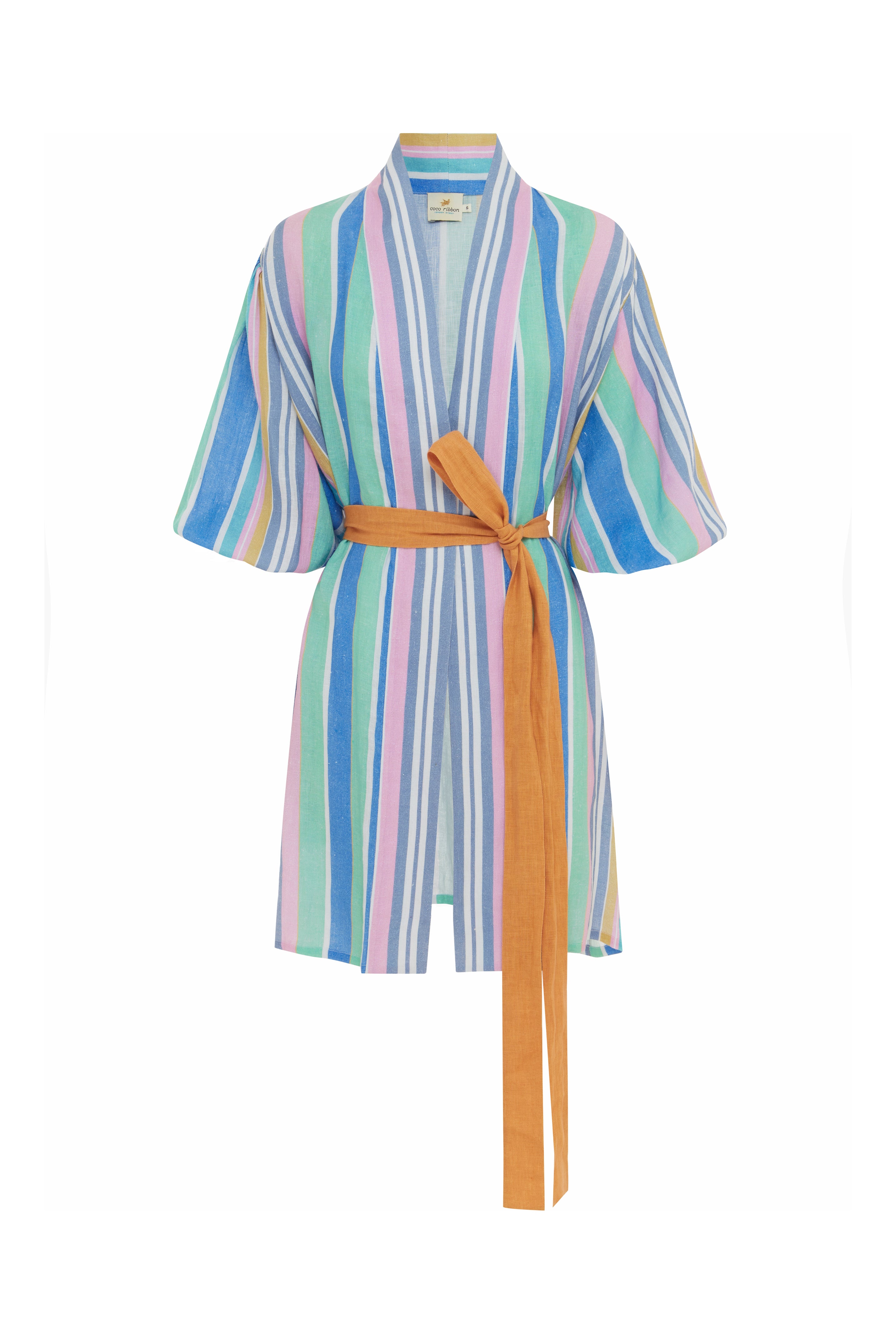 Carnivale Striped Beach-to-Bar Robe short