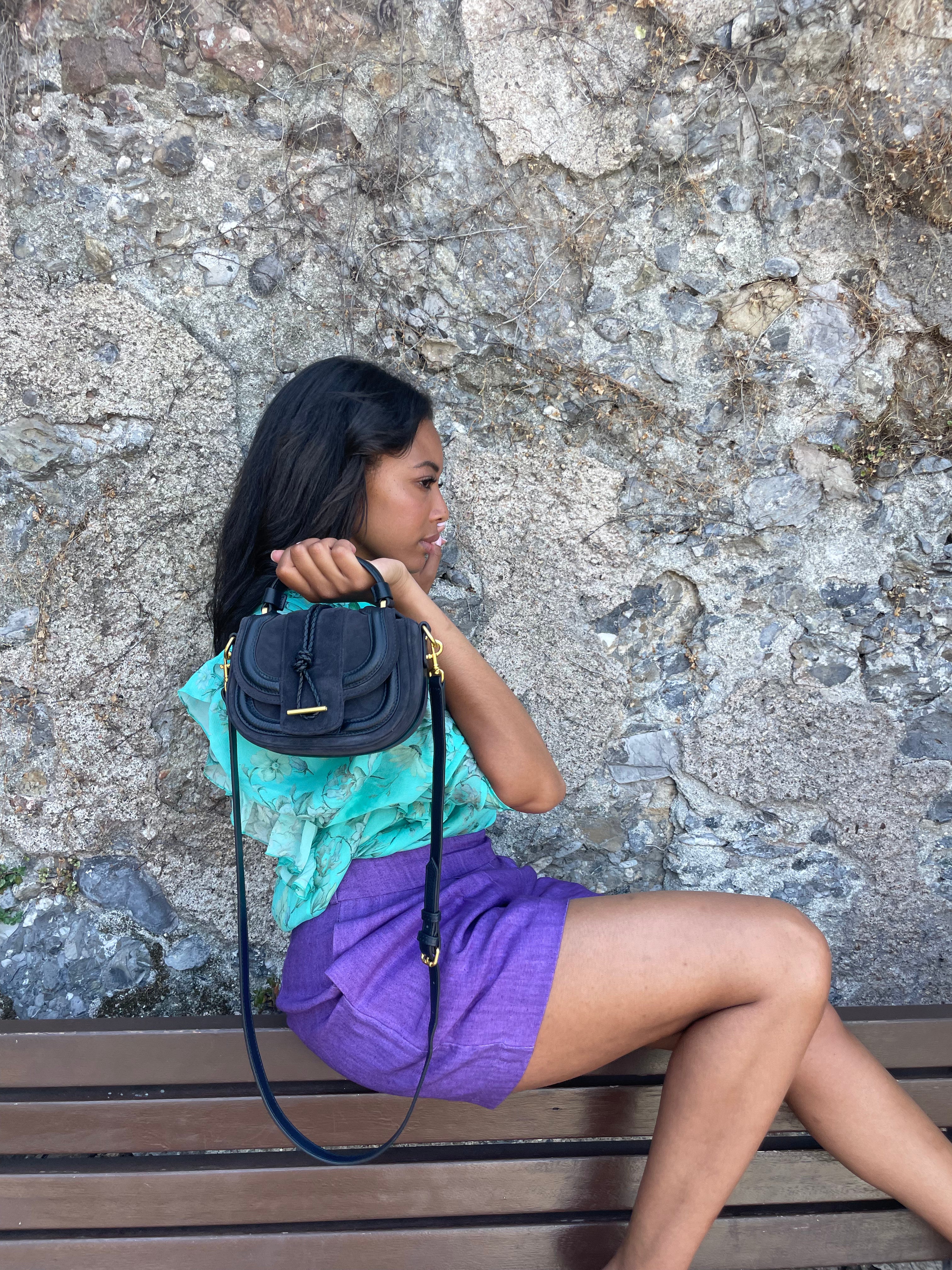 Santorini Short | Solid Purple