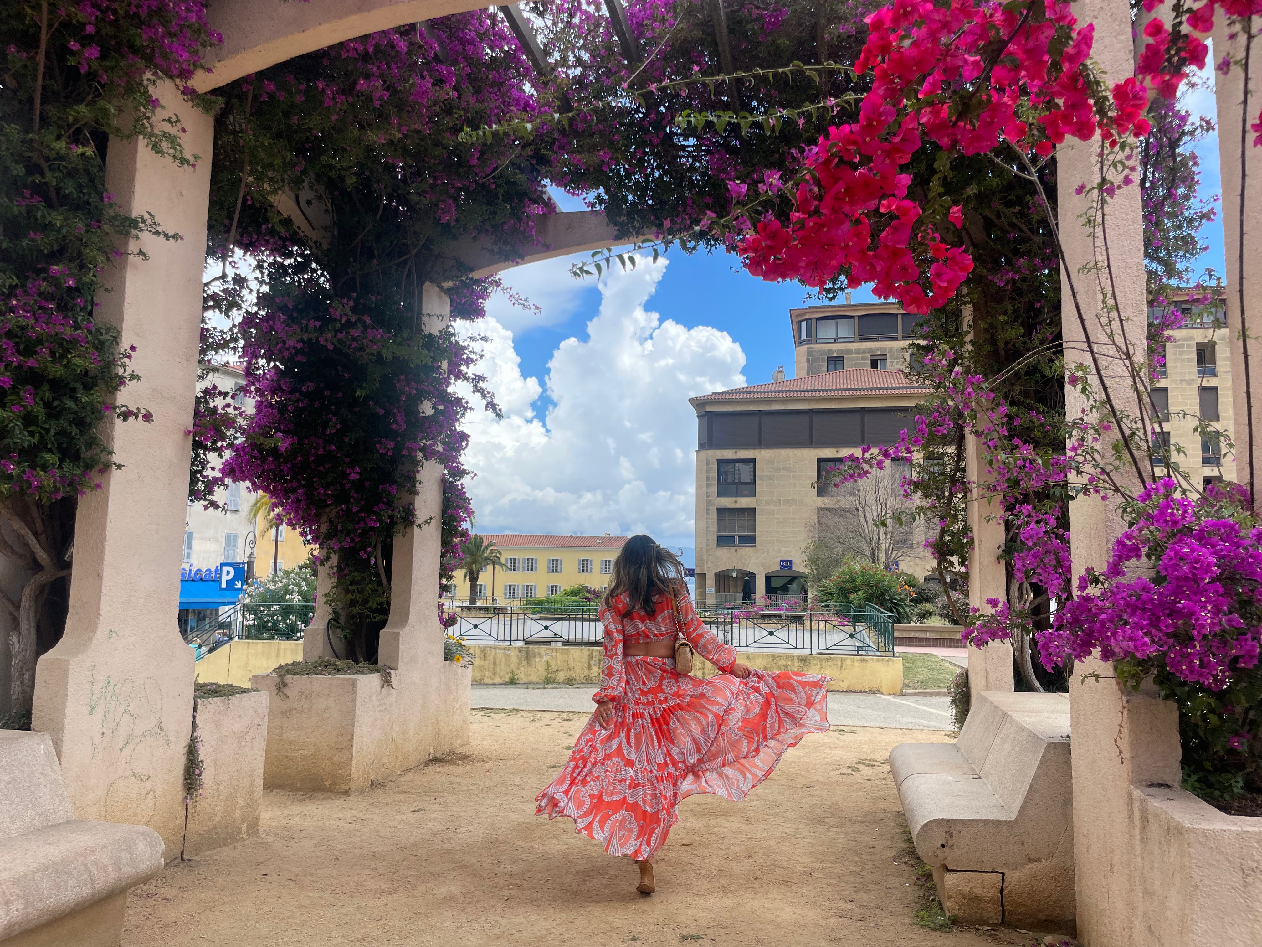 Marrakesh Sunset Orange Paisley Dress