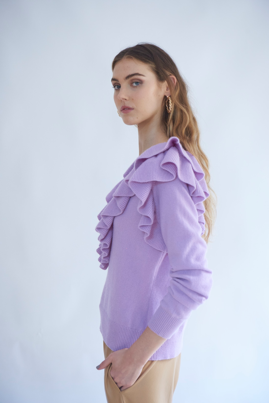 Seraphine Cashmere Sweater in Lavender