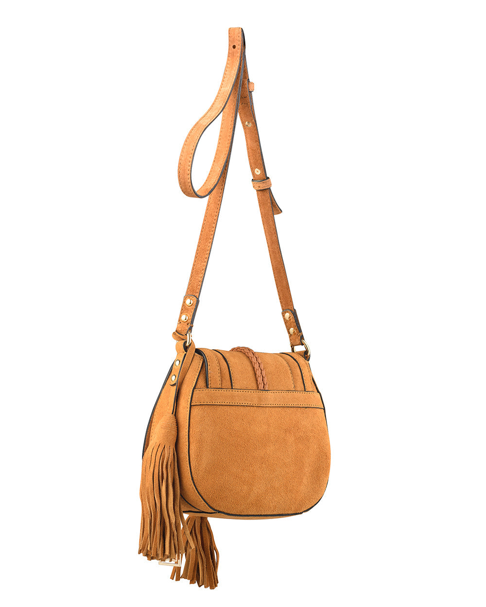 'Harriet' Saddle Bag - Desert Suede