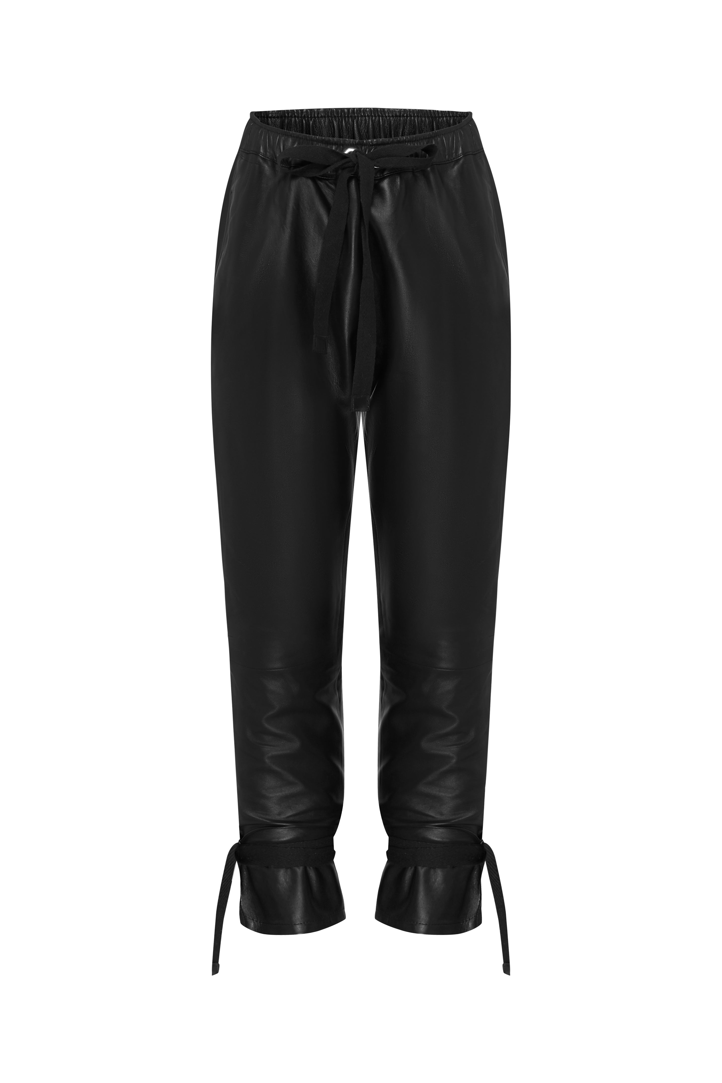 Selina Leather Pants in Black