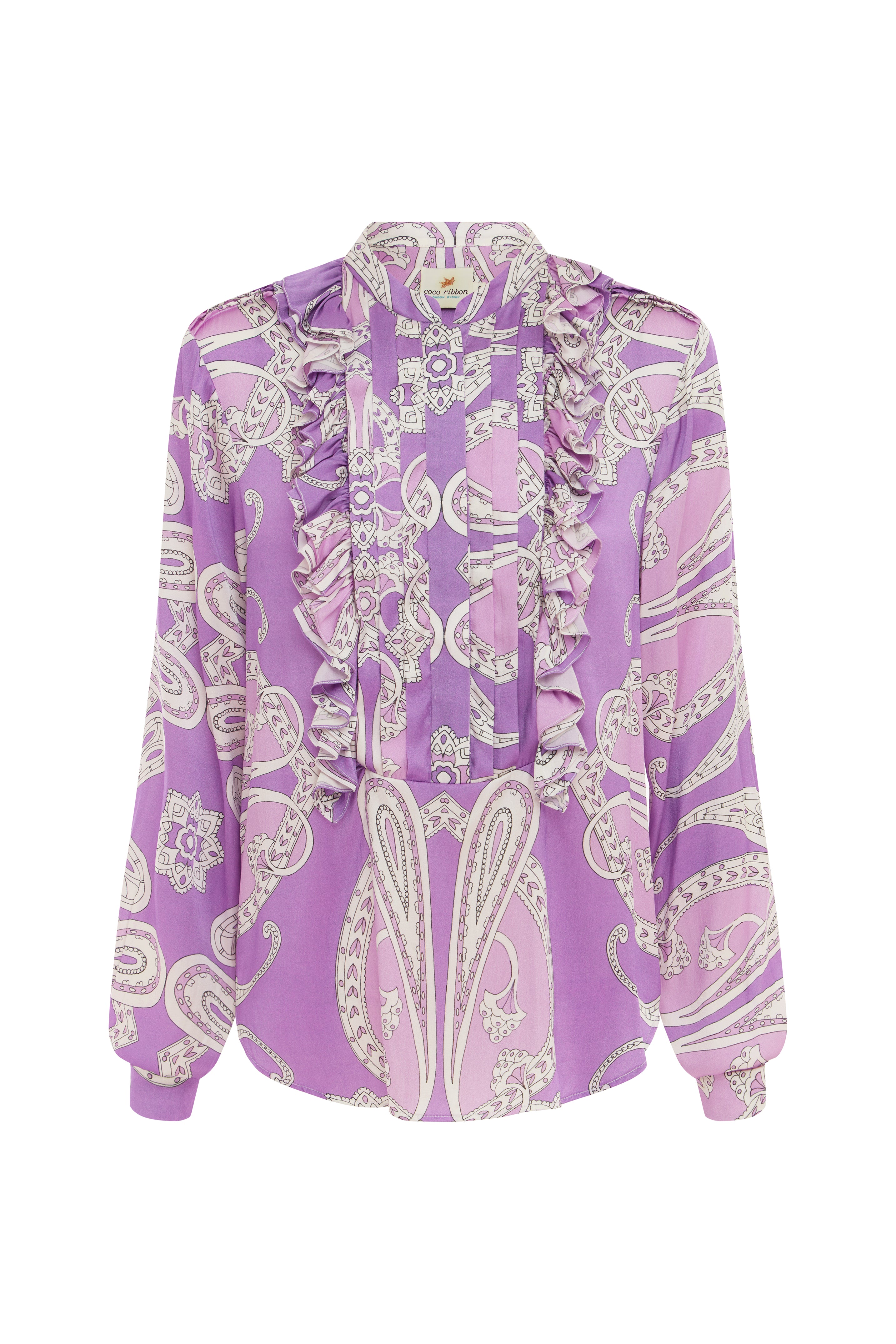 Bellagio Blouse in Lavender Paisley