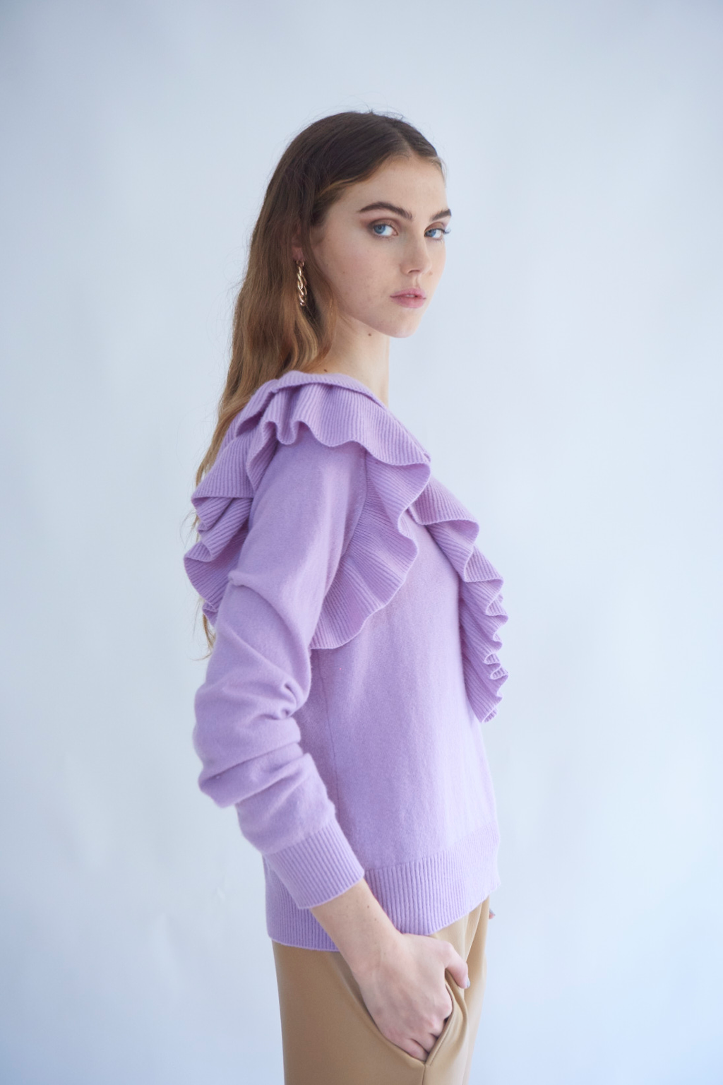 Seraphine Cashmere Sweater in Lavender