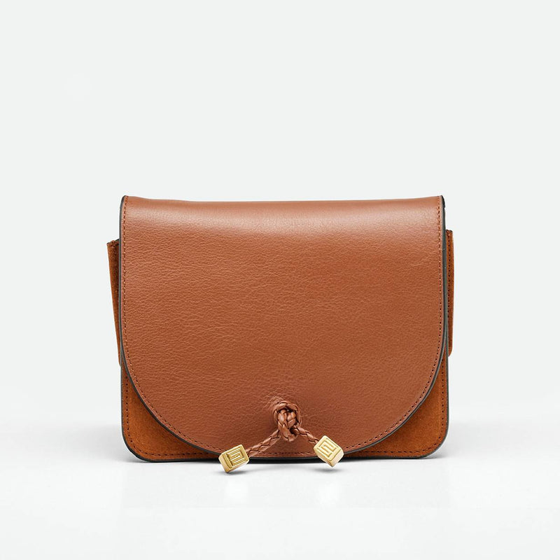 Overlander Crossbody Tan Coco Ribbon