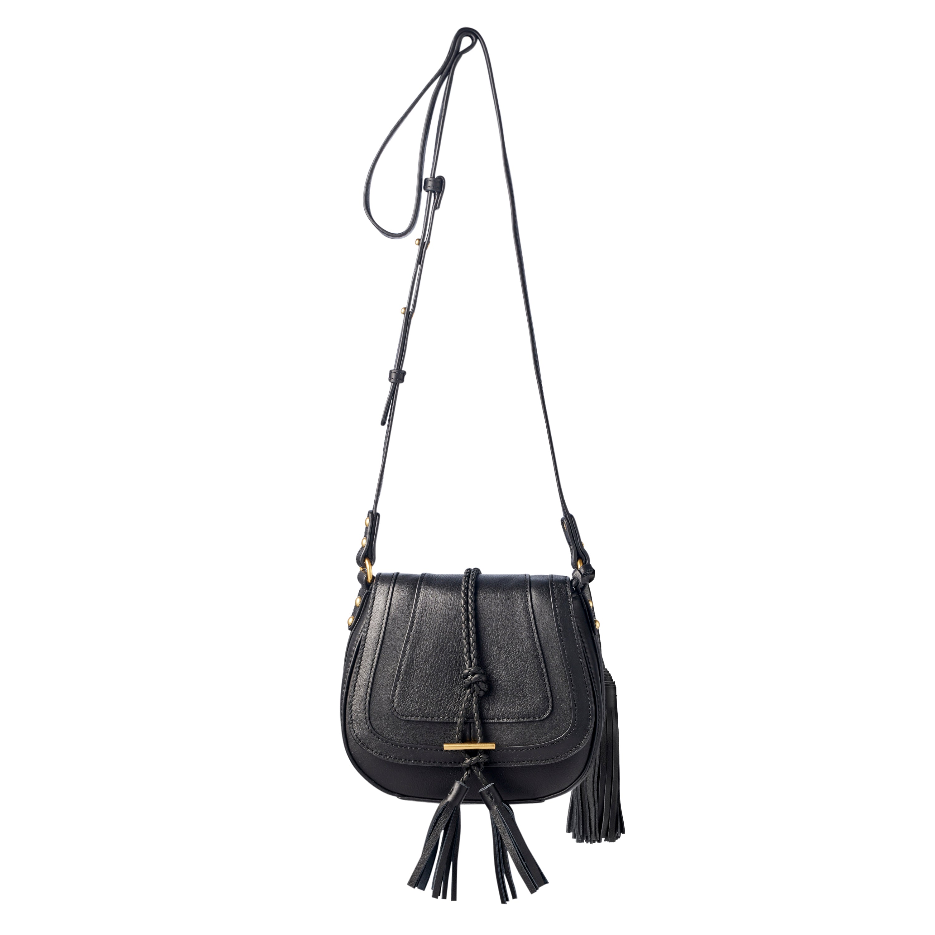 'Harriet' Mini Saddle Bag - Black